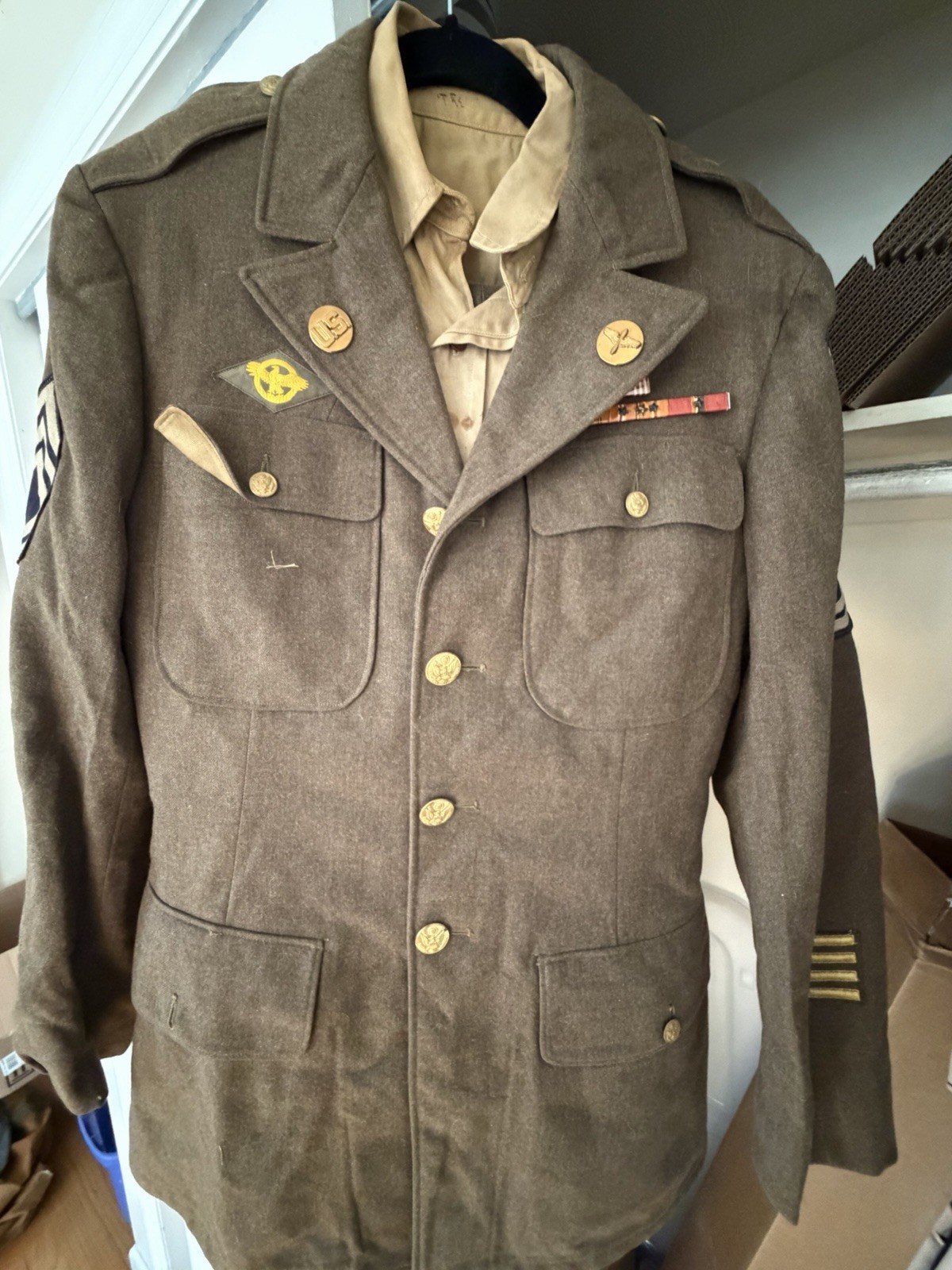 WWII USAAF 5th Air Force Dress Jacket Shirt Pants Wings