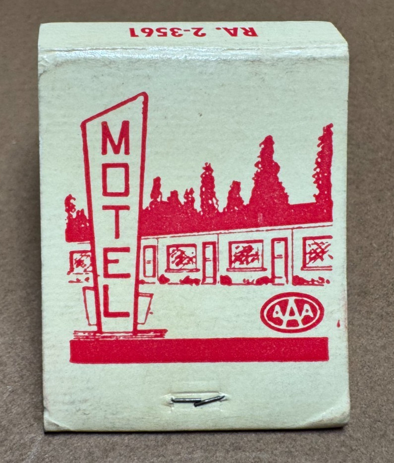 California Motel, Merced CA Hwy 99, 1960\'s Vintage Matchbook, ROADSIDE USA, AAA California Motel, Merced CA Hwy 99, 1960\'s Vintage Matchbook, ROADSIDE USA, AAA