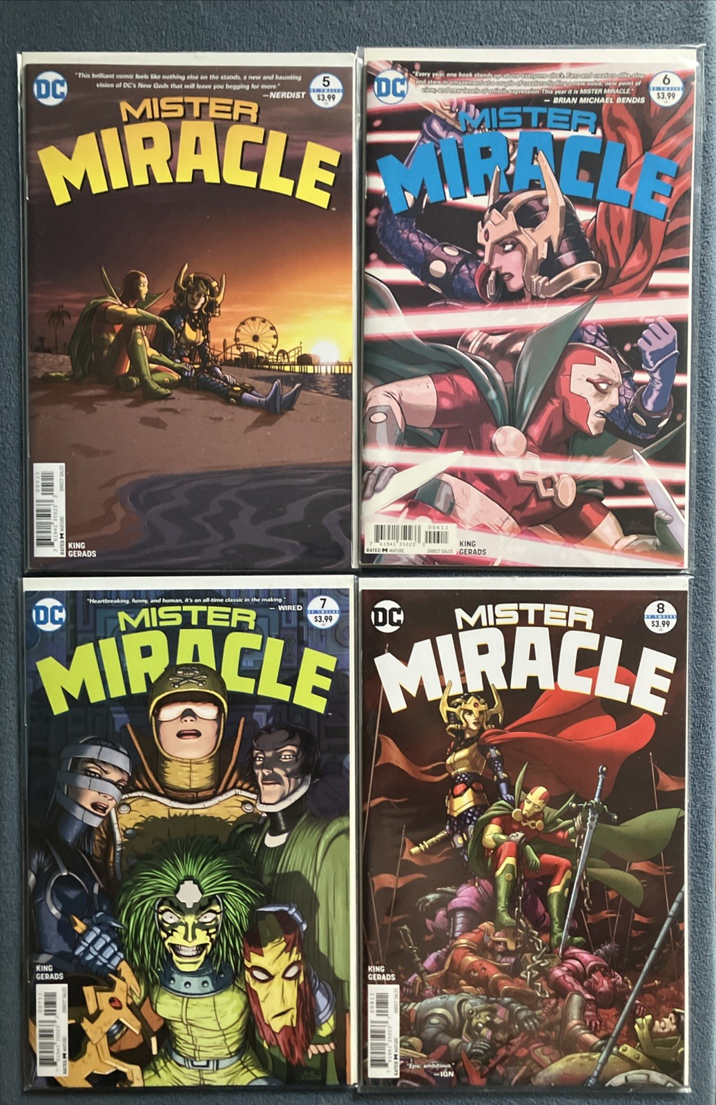 Mister Miracle #1-8 (2017-18) (#1 2nd print)(#3Variant)(#2#4 #5 #6 #7 #8 1st)/DC