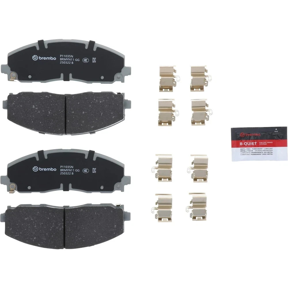 Brembo P11035N Premium Ceramic Front Disc Brake Pad Set CHRYSLER/DODGE/FIAT/L...