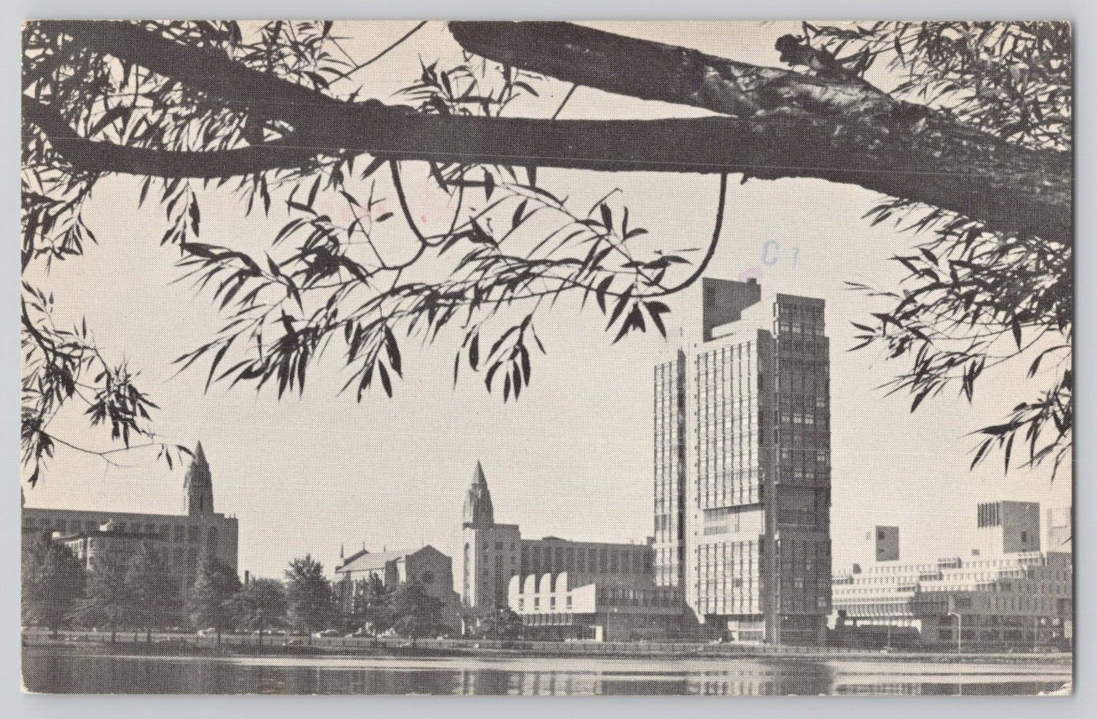 Postcard Boston University, Boston, Massachusetts