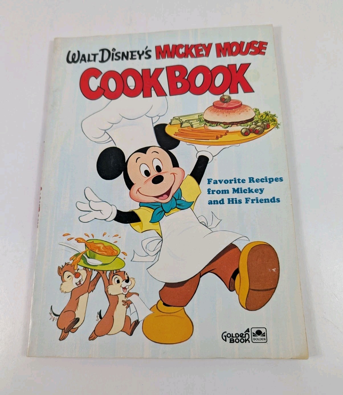 Vintage 1975 Walt Disney Mickey Mouse Cookbook Golden Press Hardcover Recipes
