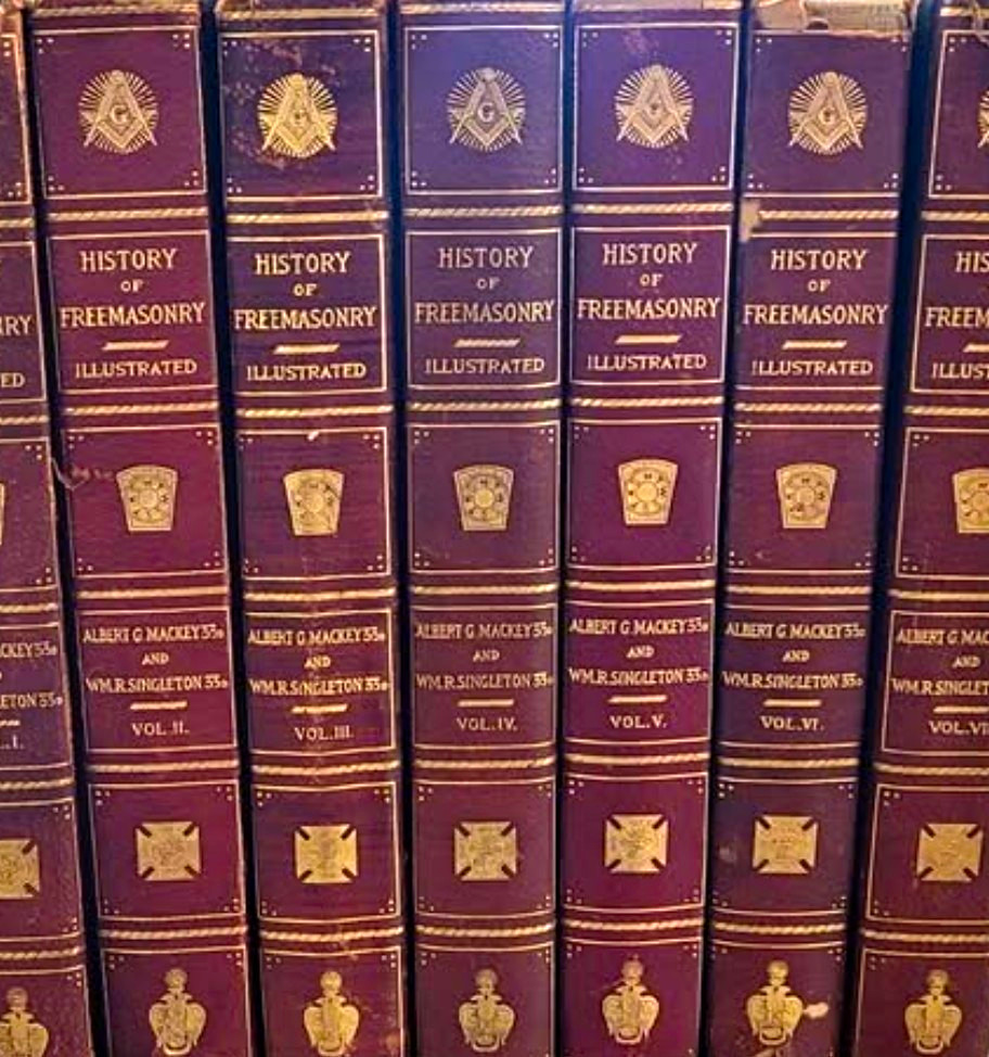 History of Freemasonry Illustrated Mackey & Singleton Vol I-V Book Set