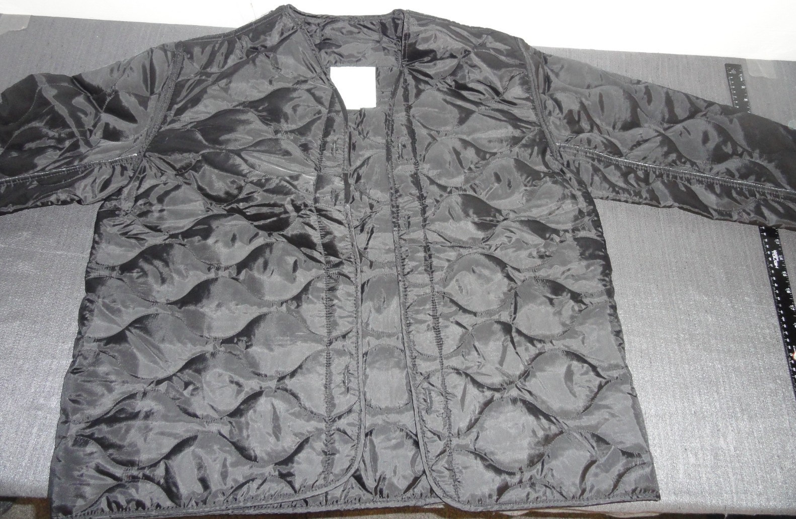 M-65 MILITARY FIELD JACKET COAT LINER QUILTED INSULATED BLACK LARGE