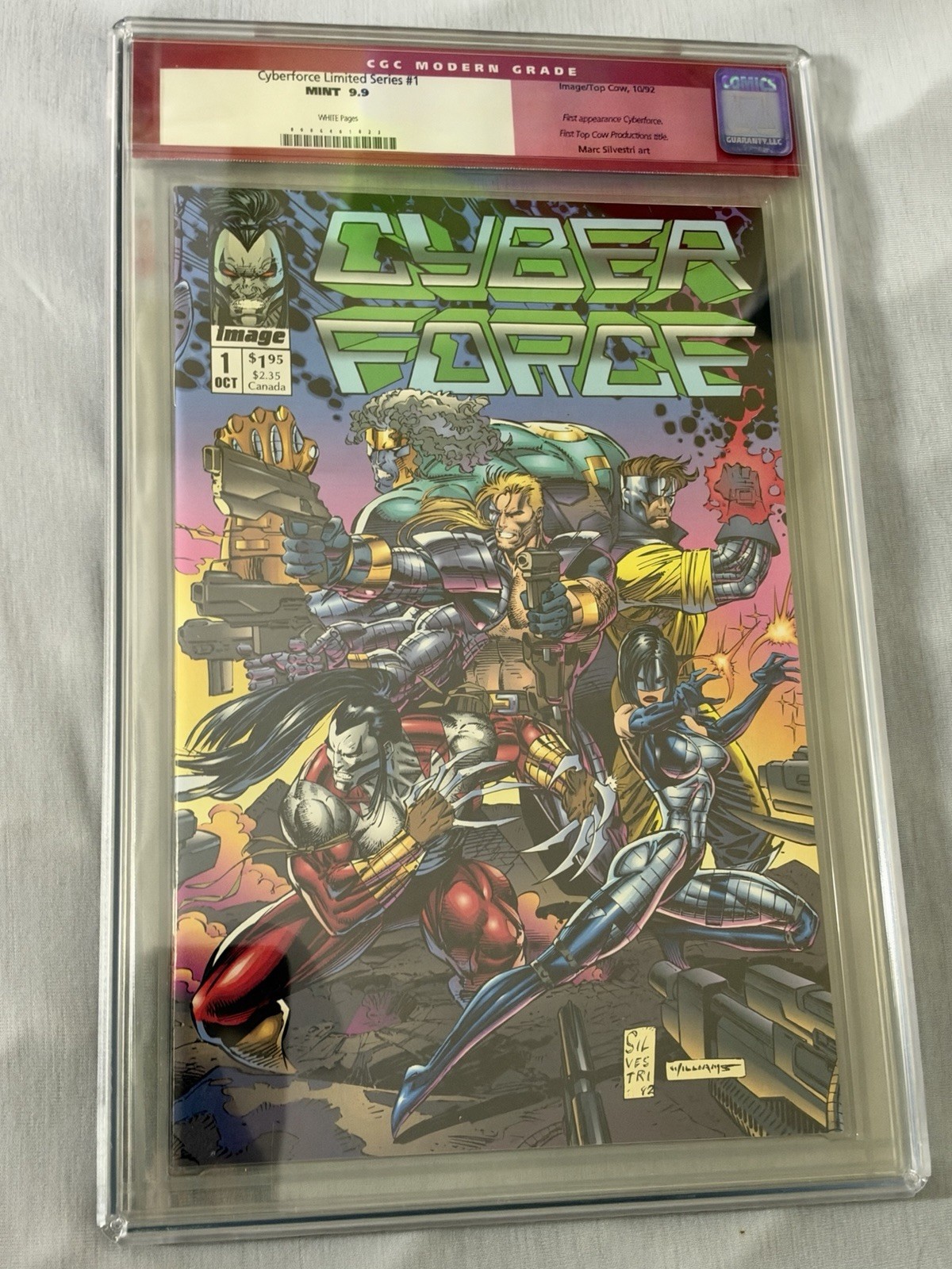 Cyberforce Limited Series #1  Wrap Cover Image Comic '92 CGC 9.9 not 9.8 1 of 2