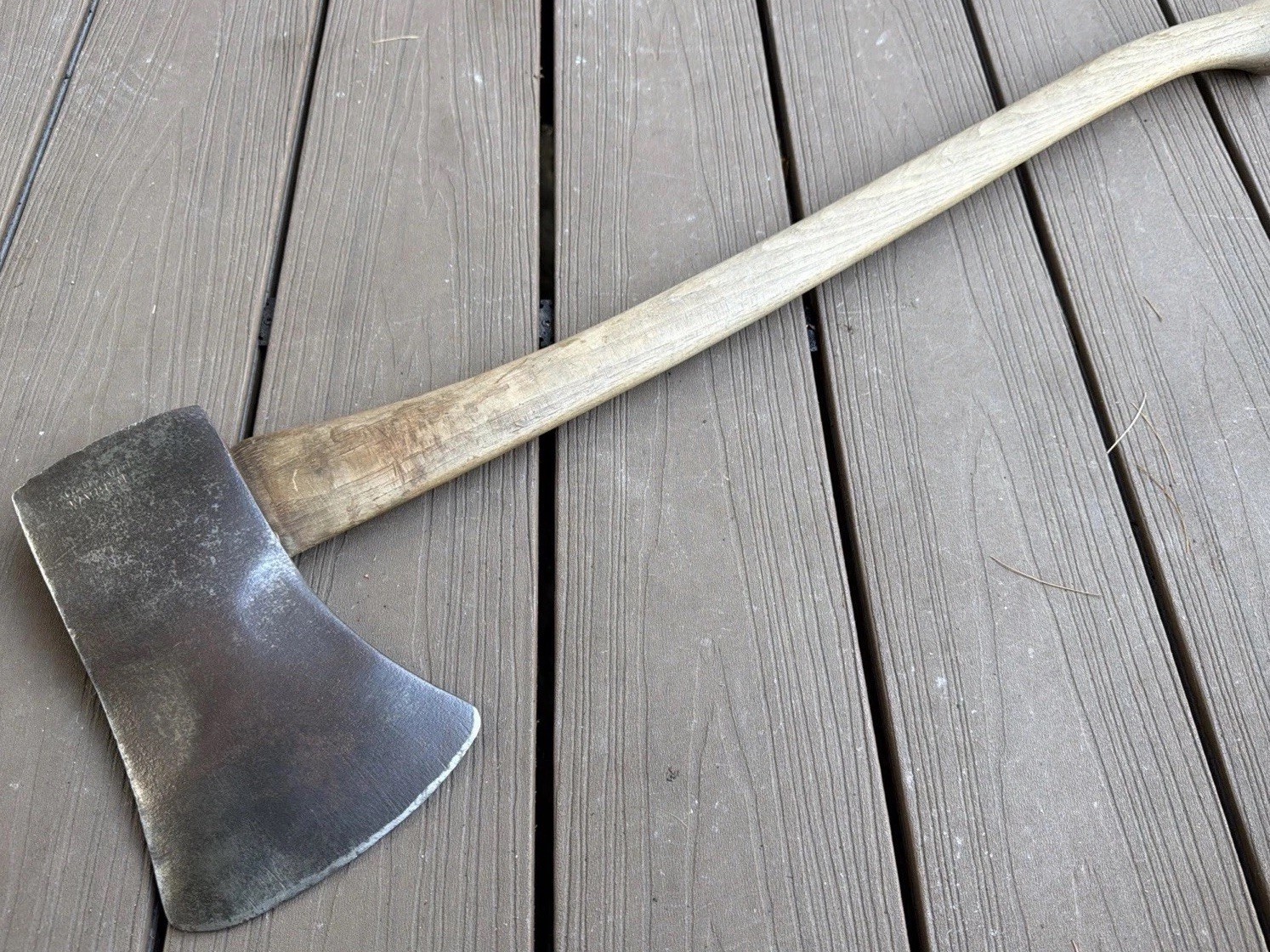 1943 Warren Old Faithful Michigan Axe 32” W43 USA 6 Lb 4 Oz Vintage