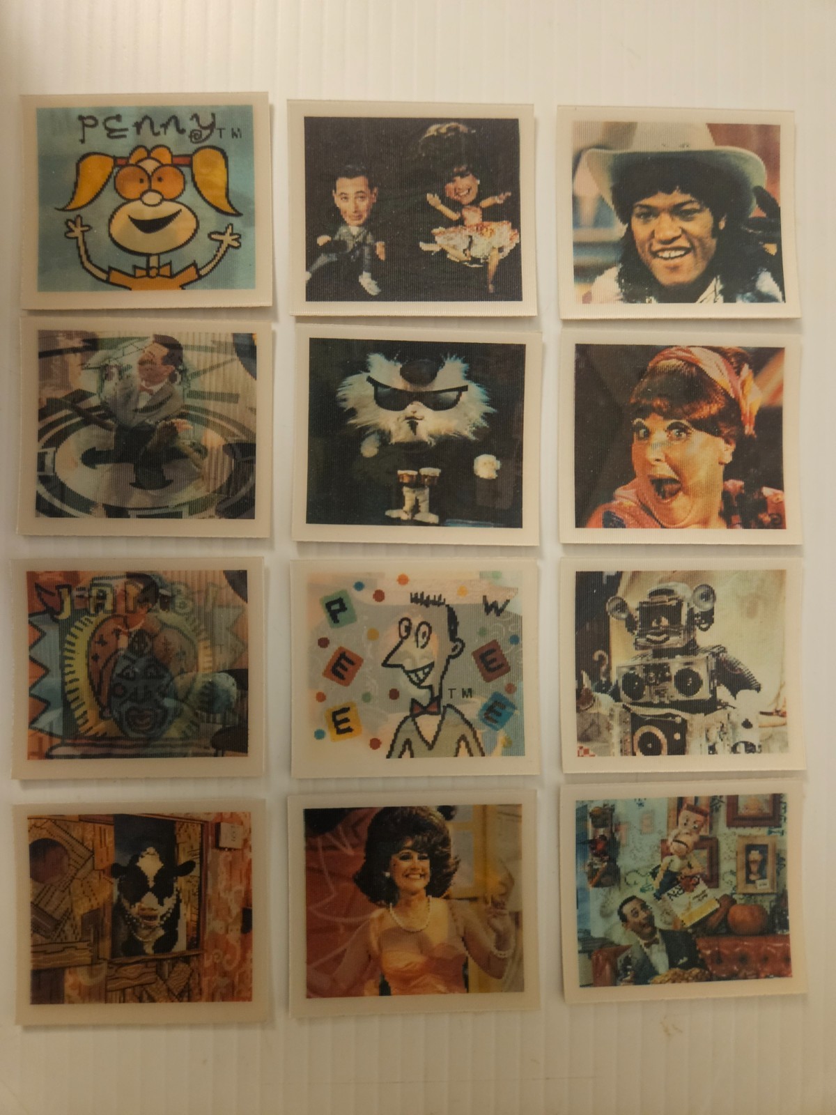 1988 Topps Pee Wee\'s Lenticular Flicker 12 Card Complete Set nrmt/mt 1988 Topps Pee Wee\'s Lenticular Flicker 12 Card Complete Set nrmt/mt