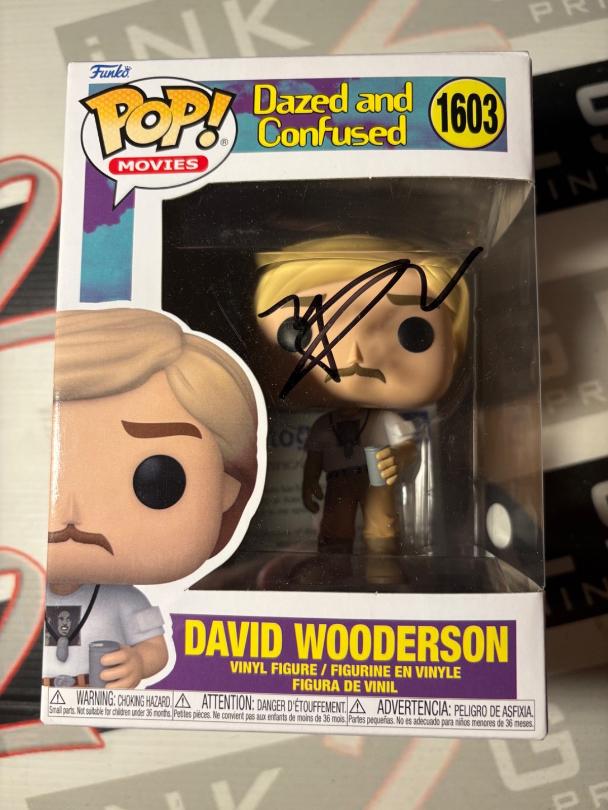 David Wooderson signed Funko Pop by Matthew McConaughey Autograph ACOA  - Dazed