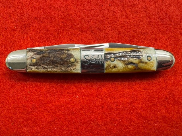 MINT 1 OF 100 SCHATT & MORGAN STAG SCALED CIGAR BAND MUSKRAT (407)