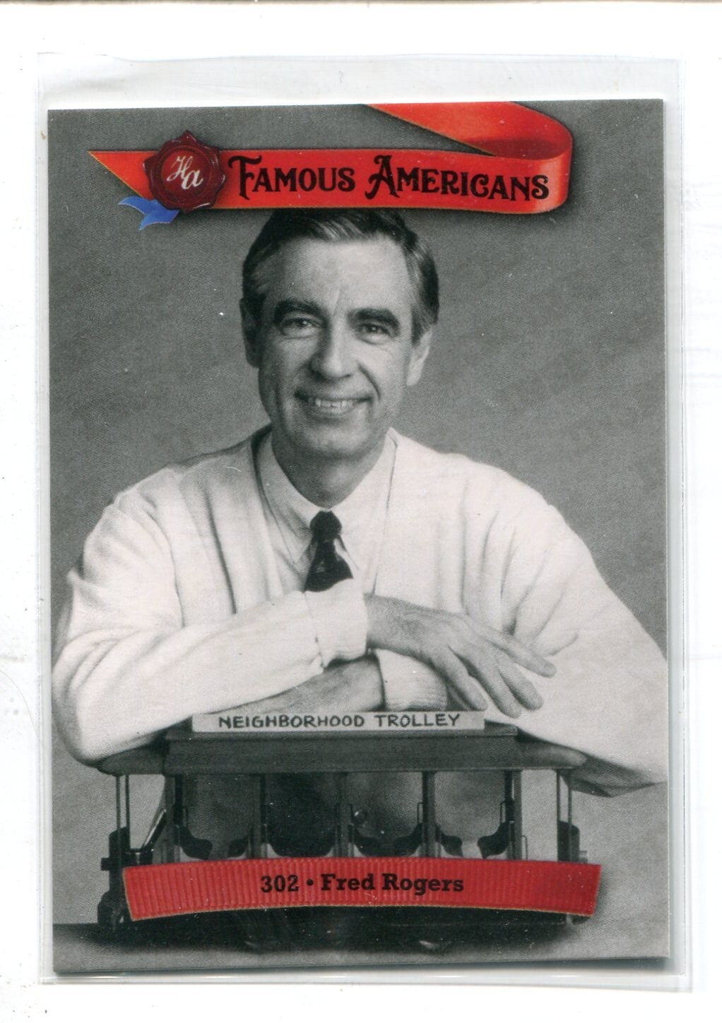 2021 HA Historic Autographs Famous Americans Mr. Fred Rogers #302 RED SP SSP