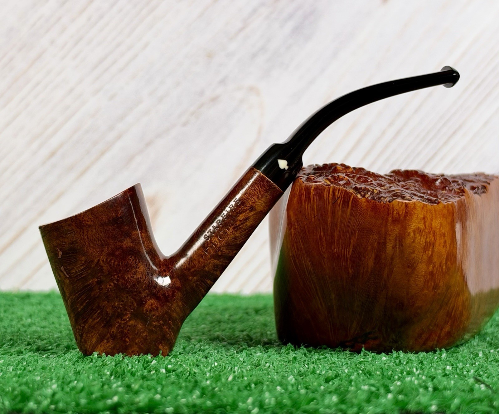 RARE DR. GRABOW STARFIRE CONTINENTAL 25 CHERRYWOOD VINTAGE PIPE.  RARE SHAPE