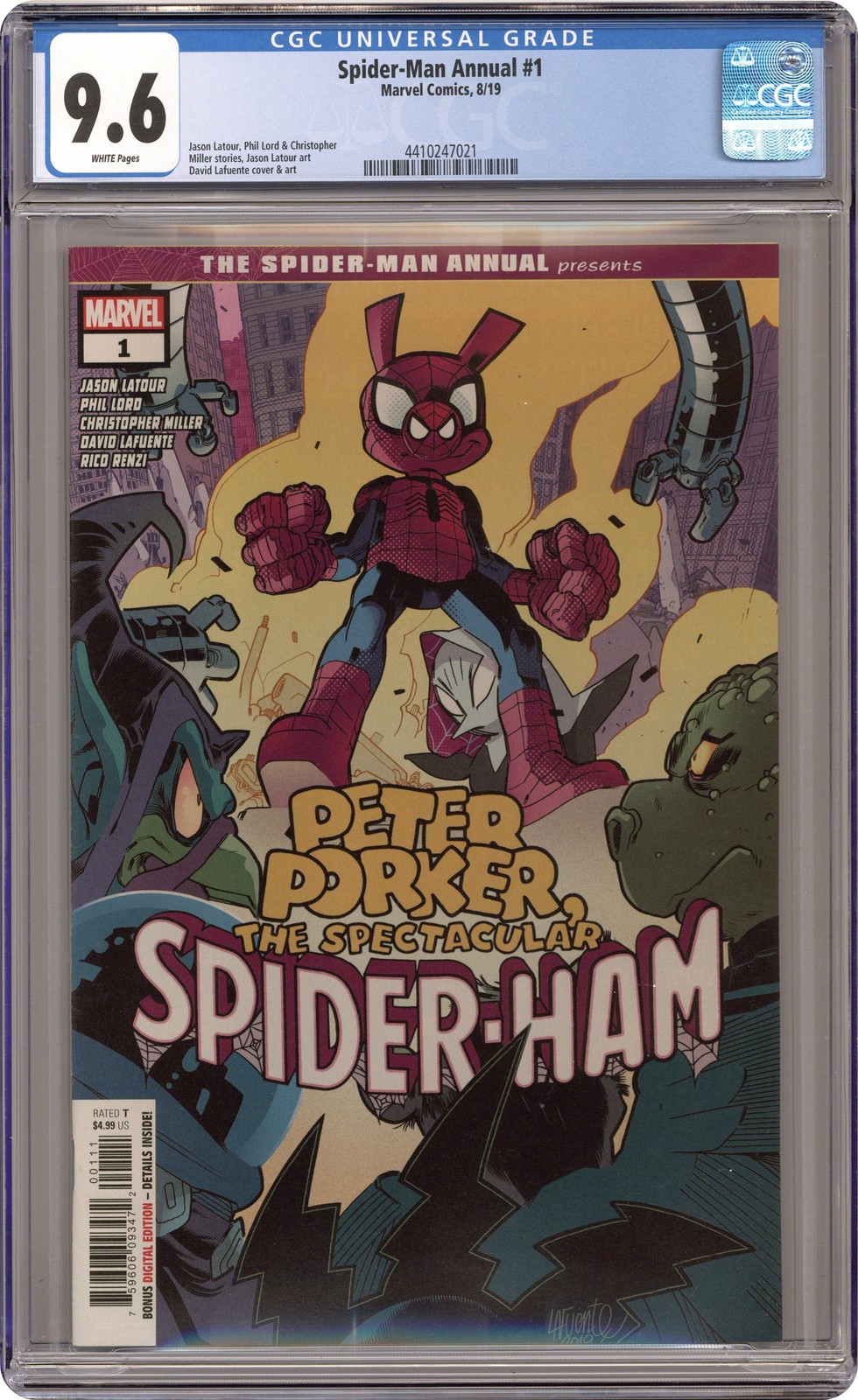 Spider-Man Annual Peter Porker Spider-Ham 1A Lafuente CGC 9.6 2019 4410247021