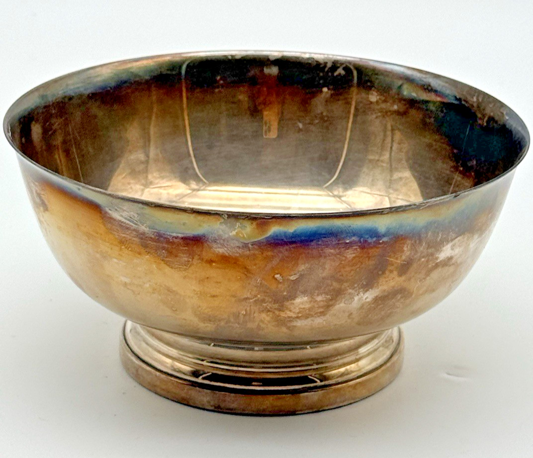 Vintage Gorham Newport Silverplate YB77 Footed Revere Bowl 6.5 X 3\