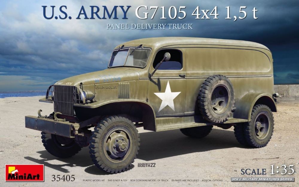 1/35 WWII US Army G7105 4x4 1.5-Ton Panel Delivery Truck
