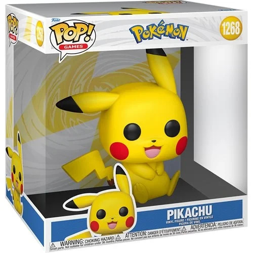 Pokemon Pikachu (Sitting) Jumbo 10-Inch Funko Pop Vinyl Figure PREORDER Pokemon Pikachu (Sitting) Jumbo 10-Inch Funko Pop Vinyl Figure PREORDER
