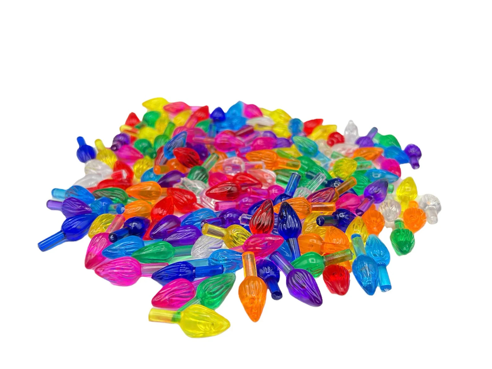 NEW Ceramic Christmas Tree Lights 50 Multicolor Small Lights Bulbs   