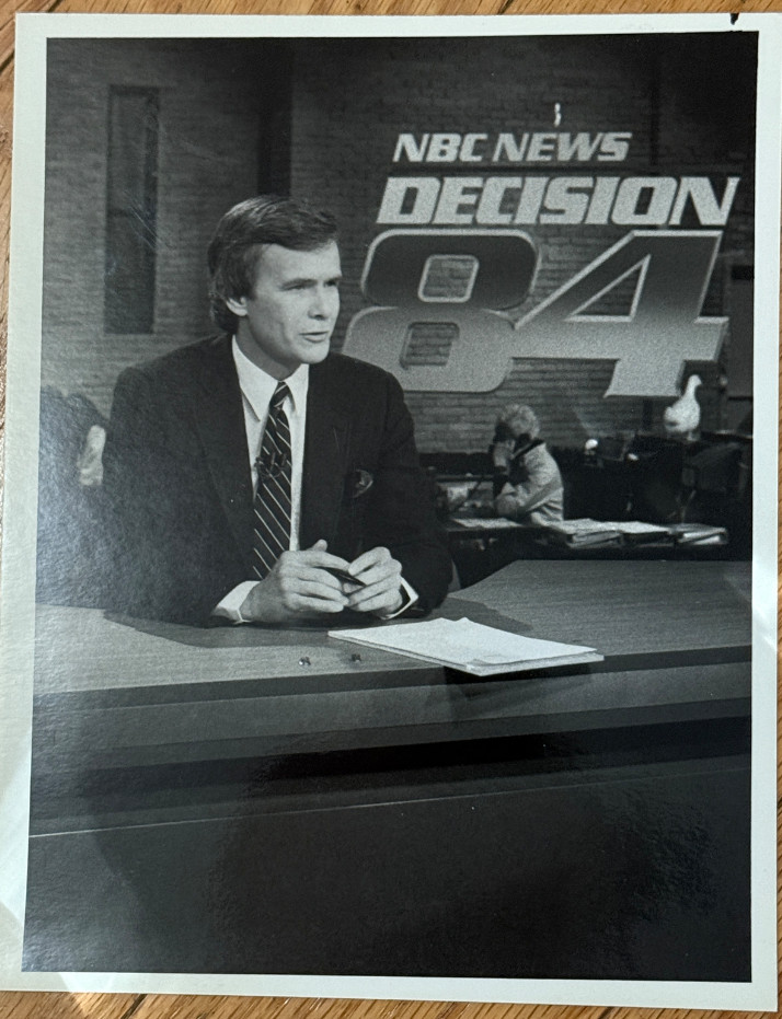 Vintage 1984 NBC News Decision 84 Press Photo Tom Brokaw
