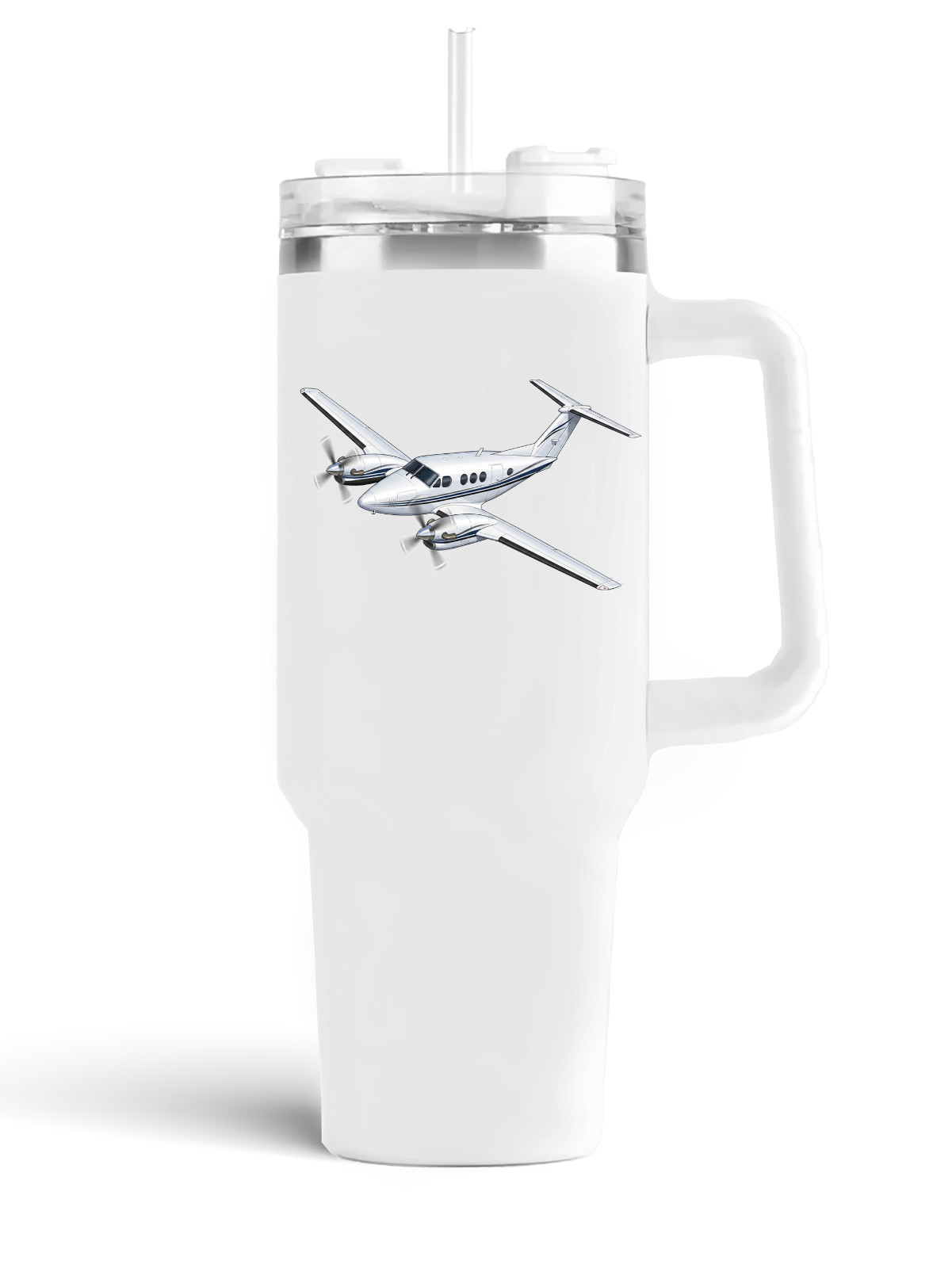 Beechcraft King Air F90 Stainless Steel Quencher Tumbler - 40oz.