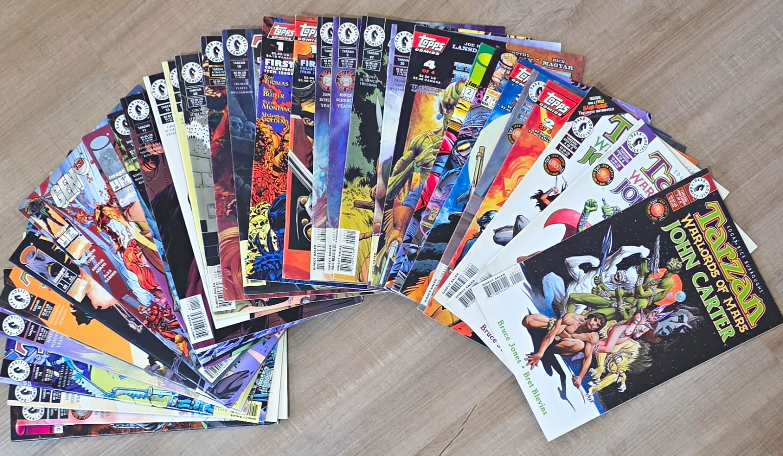 32 Dark Horse/Topps Tarzan Mixed Comic Book Lot 1996 John Carter Lone Ranger
