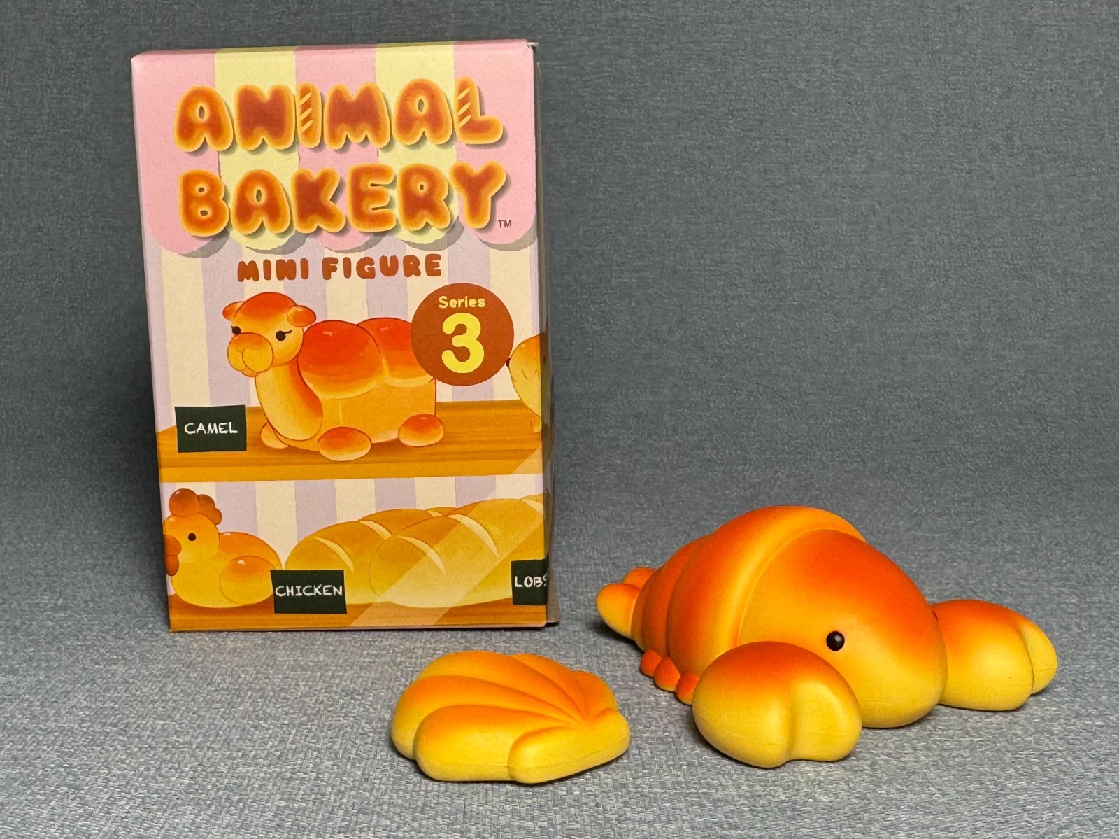 Animal Bakery Series 3 Lobster Figure With Opened Box