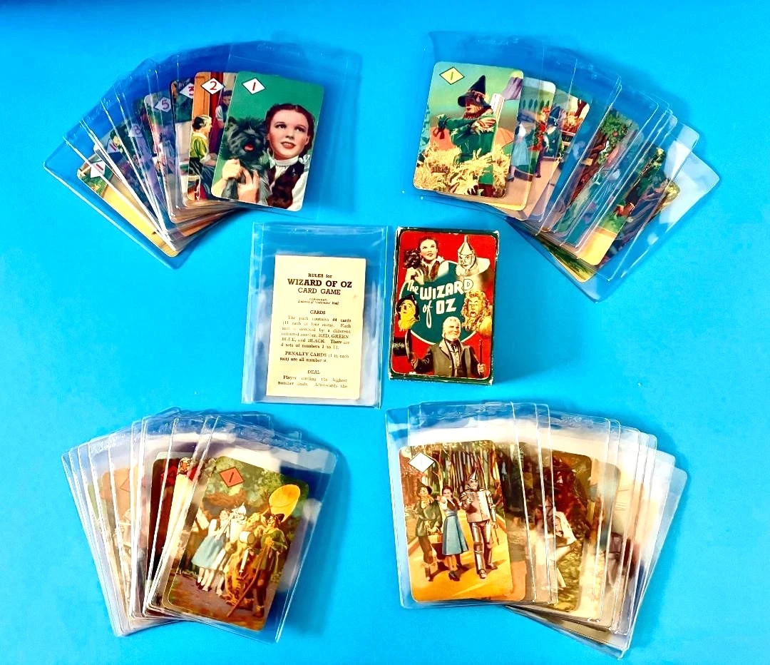 1940 Castell Wizard of Oz  Complete Card Set  HEADER CARD BOX & RULES CARD