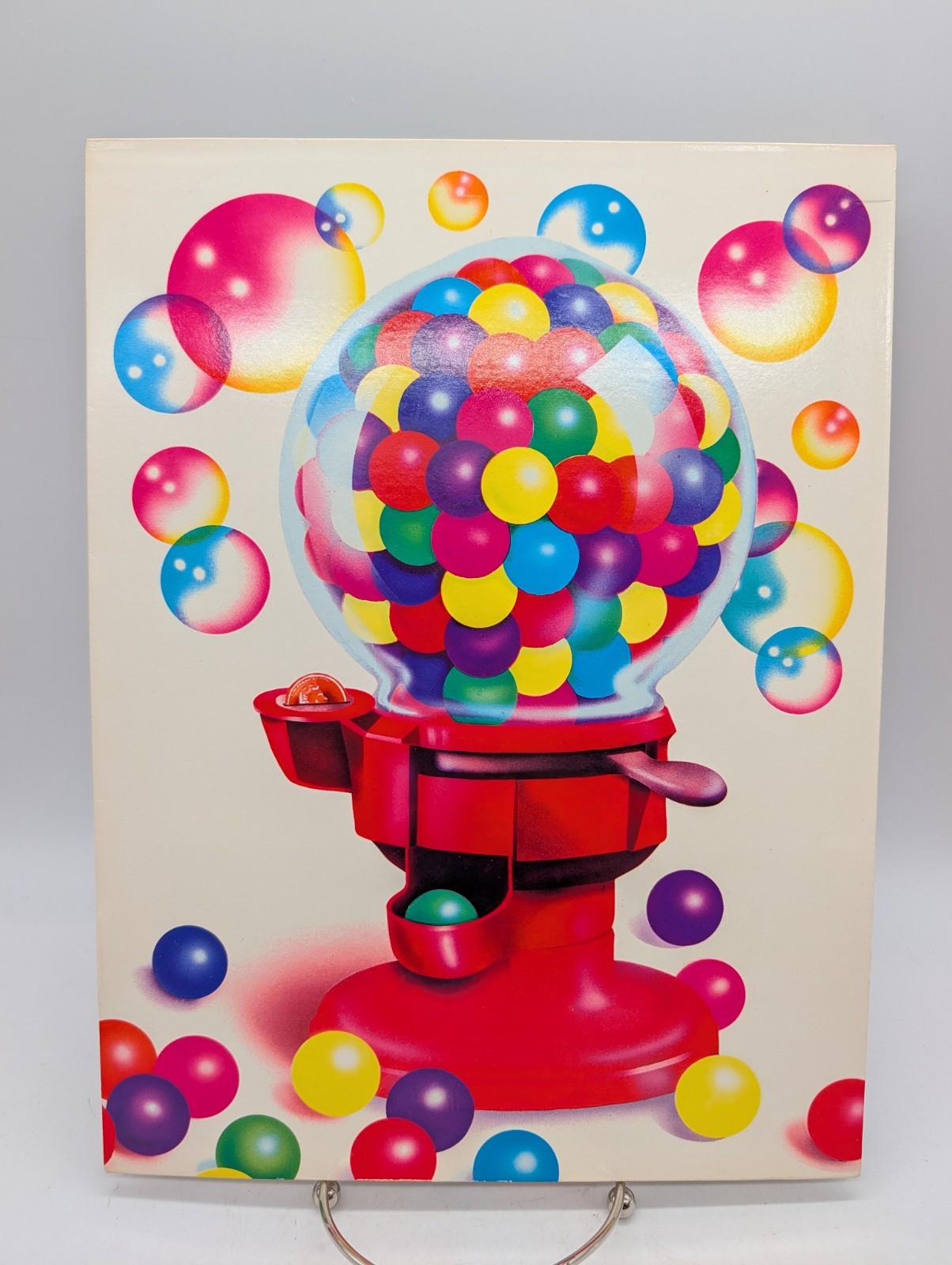 RARE Vintage Lisa Frank Folder Gumball Machine 1987 Pocket Portfolio LNC HTF