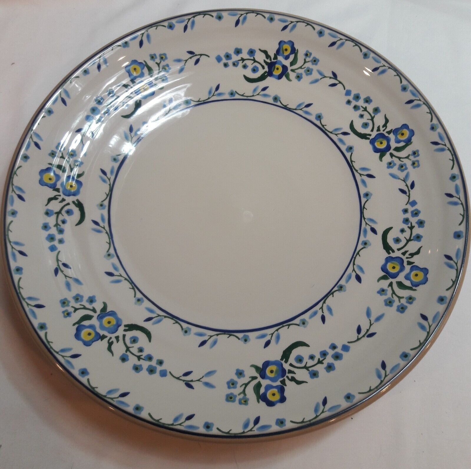 NEW, NICHOLAS MOSSE Forget Me Not Shallow Dish; Made in Ireland