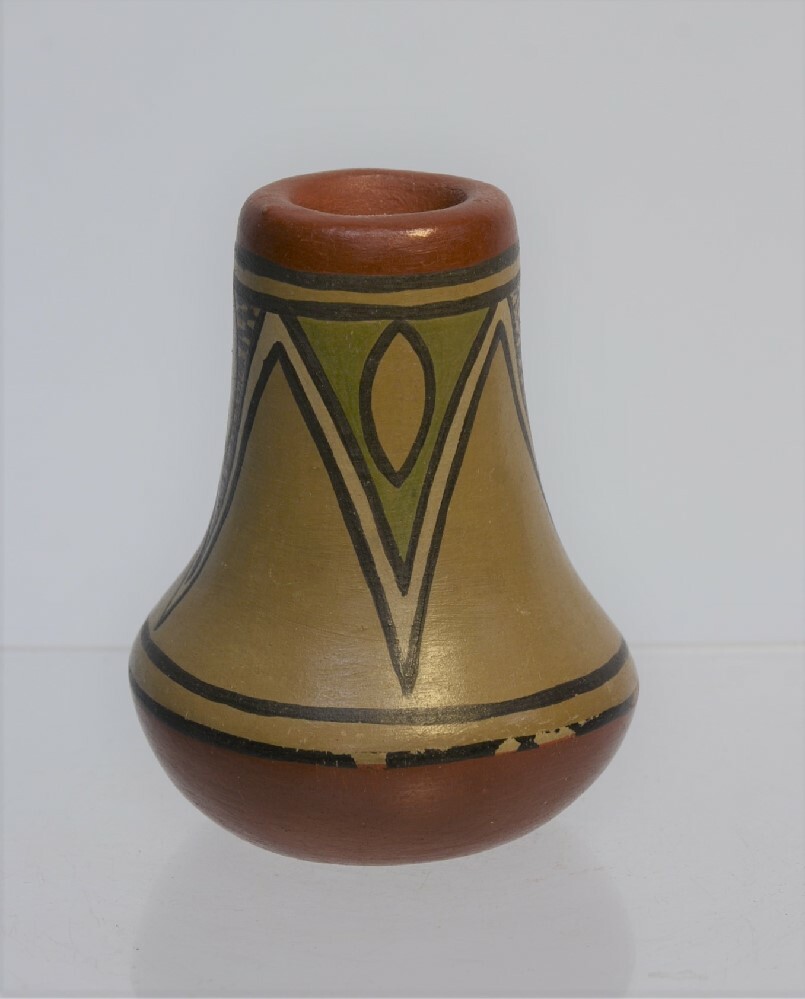 Lela & Luther Gutierrez Santa Clara Pueblo Vintage Native American Polychrome