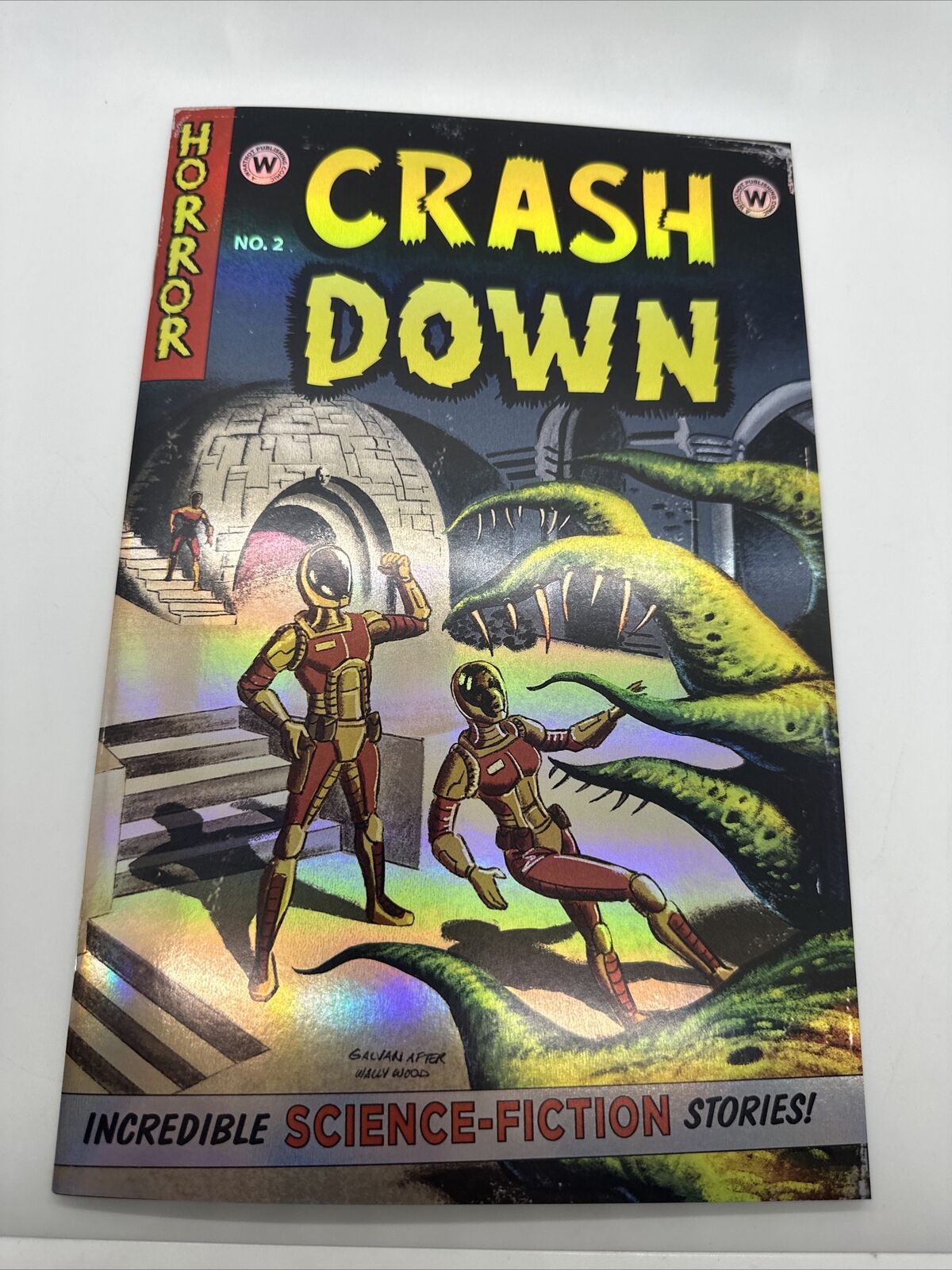 Crashdown #2 2024 Horror Homage Variant Comic Book Galvan NM/NM+ Foil