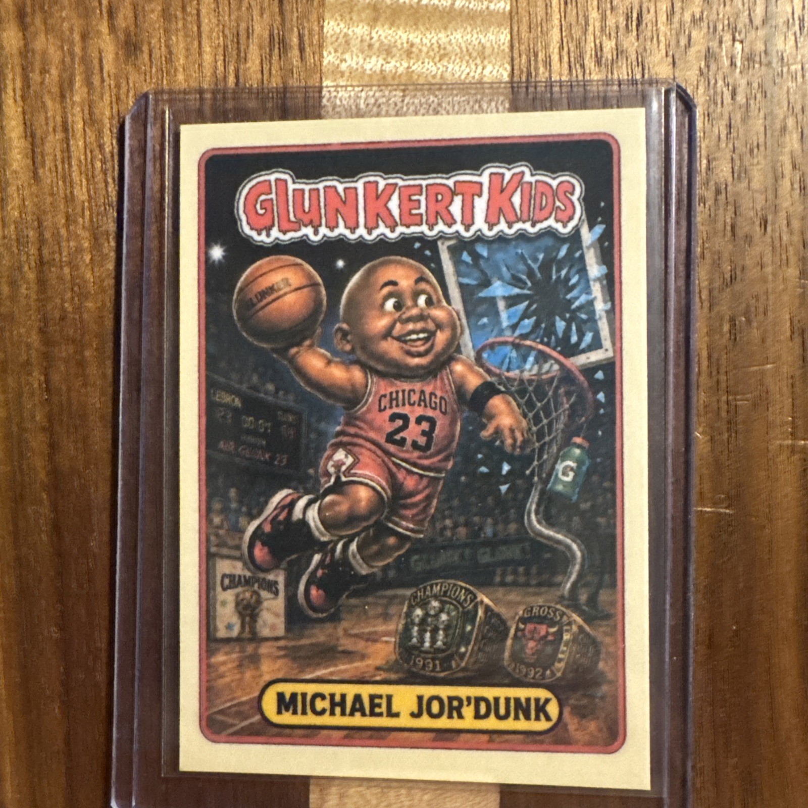 Glunkert Kids Michael Jordunk Gpk Parody Art Card Jordan