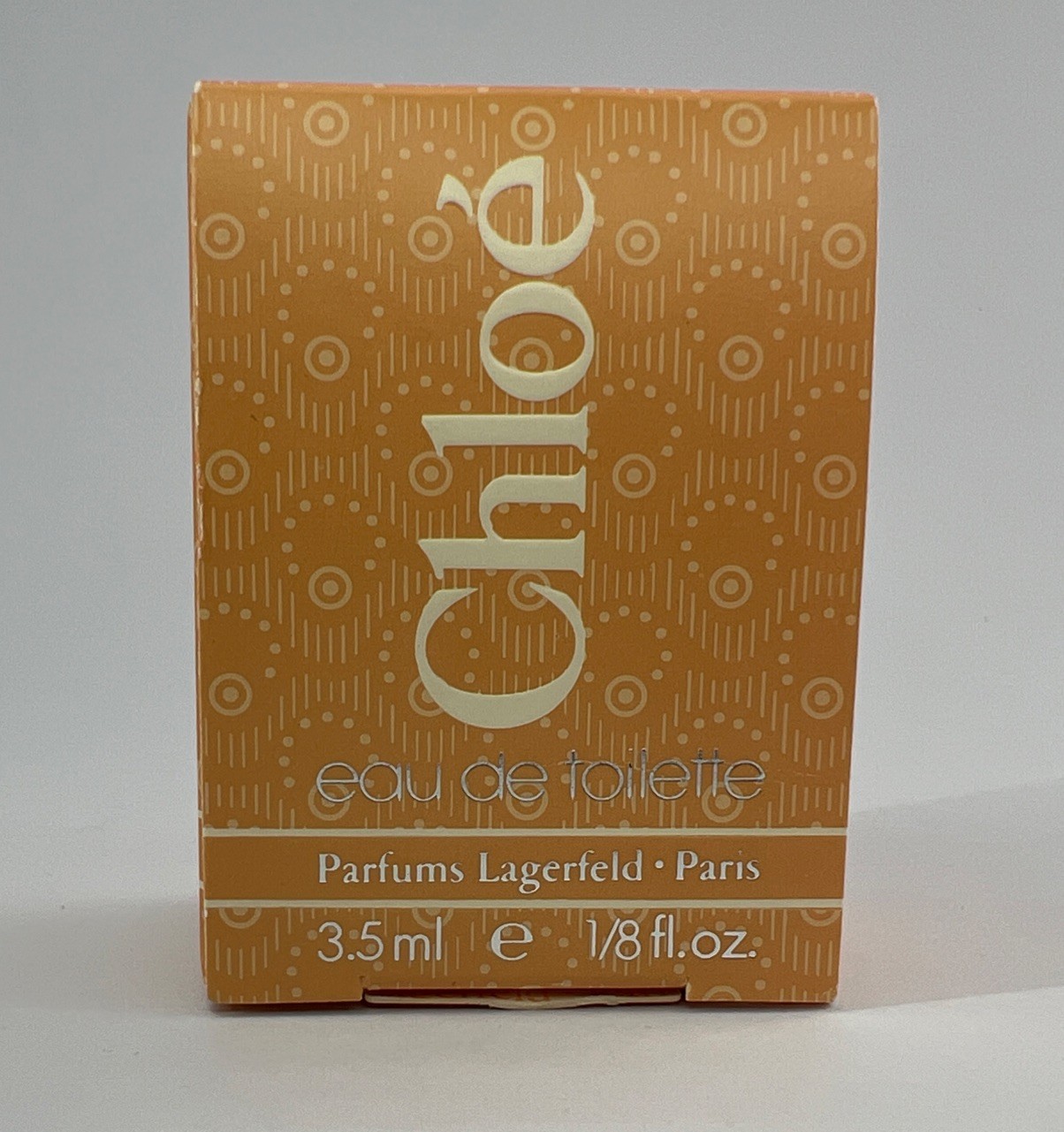 Vintage Chloe Parfums Lagerfeld Eau De Toilette 3.5ml In Box Miniature