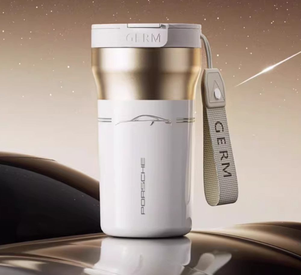 Porsche Travel Thermal Mug Coffee Mug Cold Water Bottle (440mll) Porsche Travel Thermal Mug Coffee Mug Cold Water Bottle (440mll)