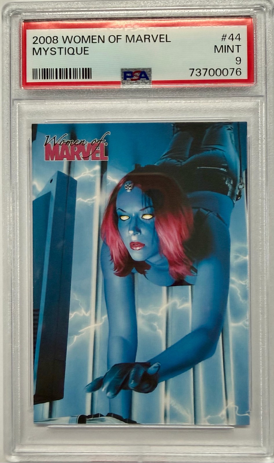2008 Rittenhouse Women of Marvel Mystique #44 PSA 9 MINT