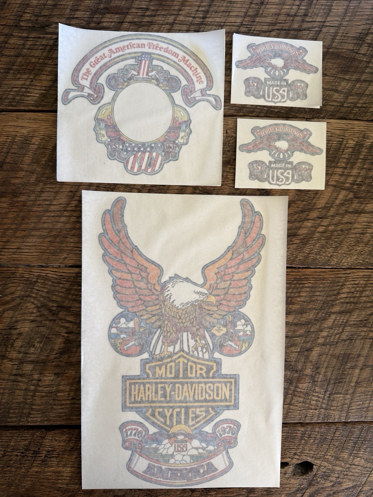 1976 Harley-Davidson Superglide Tank Decal Bicentennial Sportster Chopper