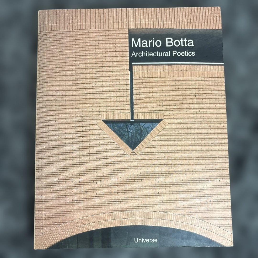 Mario Botta Architectural Poetics Book