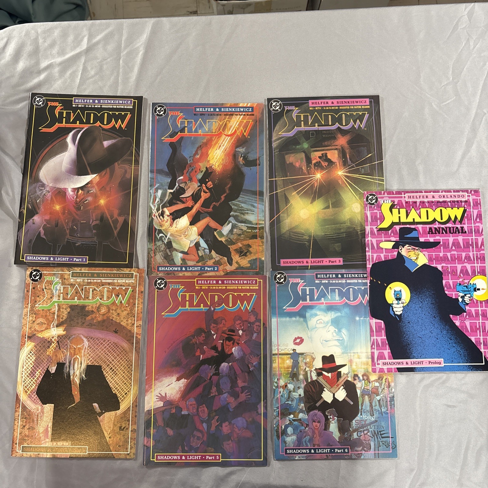 The Shadow, Shadows and Light #1-6 plus Prolog, Annual #1, Bill Sienkiewicz, DC