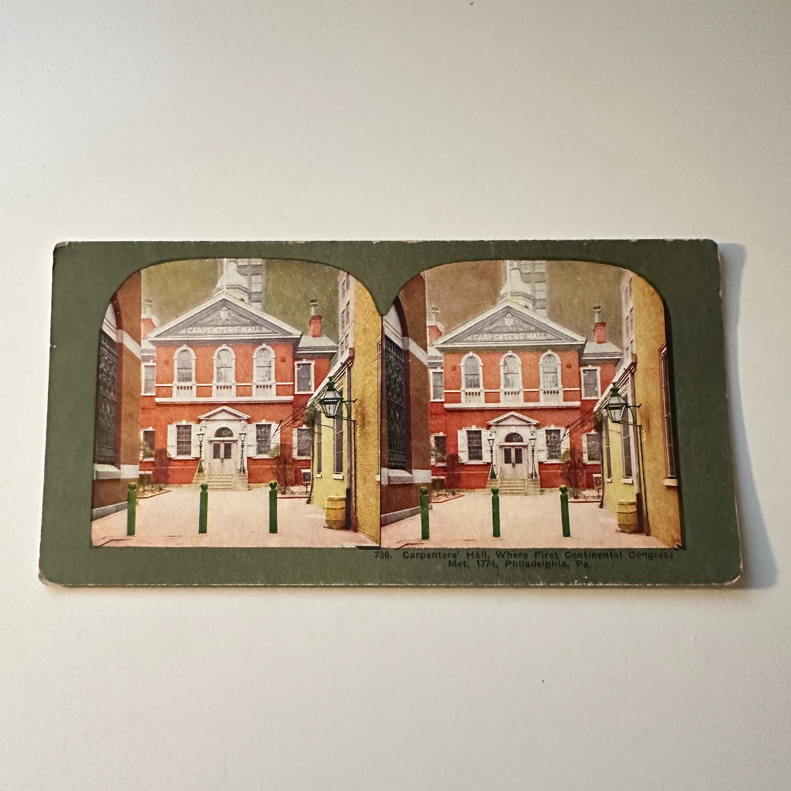 Carpenters' Hall Philadelphia PA Antique Stereoview Card 5H6-5