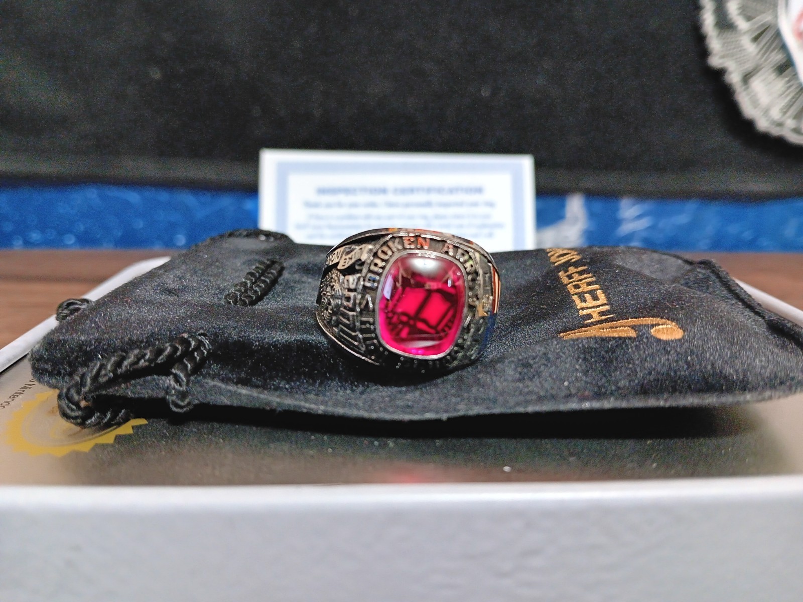 2004 BROKEN ARROW CLASS RING SIZE 13.5 WHITE ULTRIUM