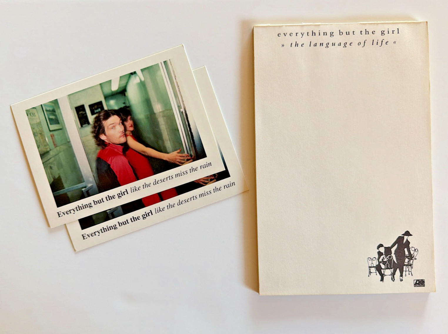 Everything But The Girl Language of Life Pad Like The Deserts Miss Rain Postcard