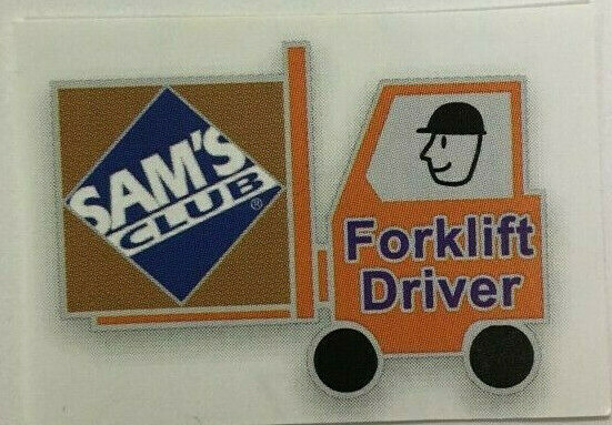 WALMART SAM'S CLUB Forklift Driver Lapel Pin Quality Metal Brand New