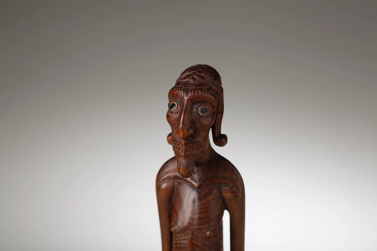 Rapa Nui Moai Kavakava Ancestor Figure, Hardwood, Previously Appraised $600K