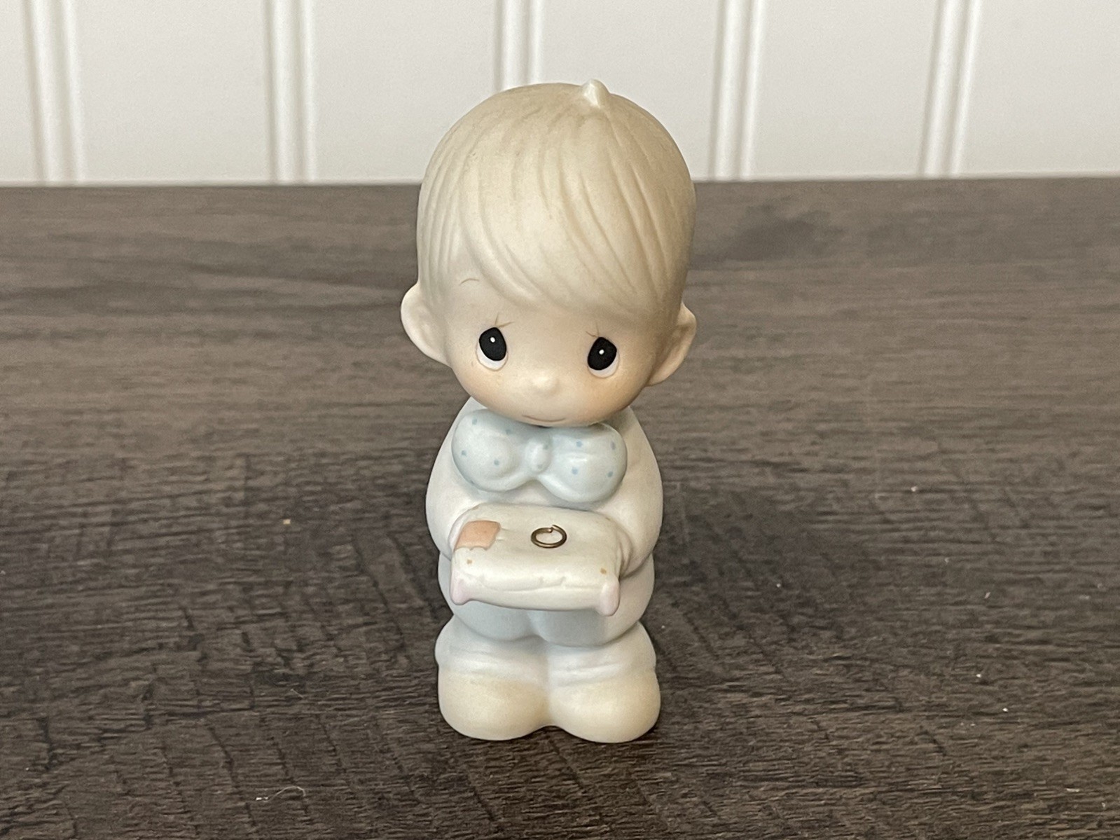 Enesco Precious Moments 1983 Ring Bearer Boy Wedding Porcelain Figure E-2833