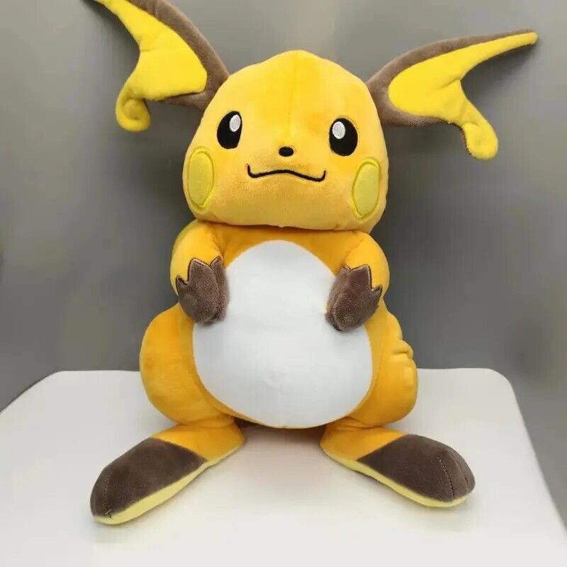 Pokemon Pikachu Raichu Plush Toy - Cotton Stuffed Anime Doll for Kids 