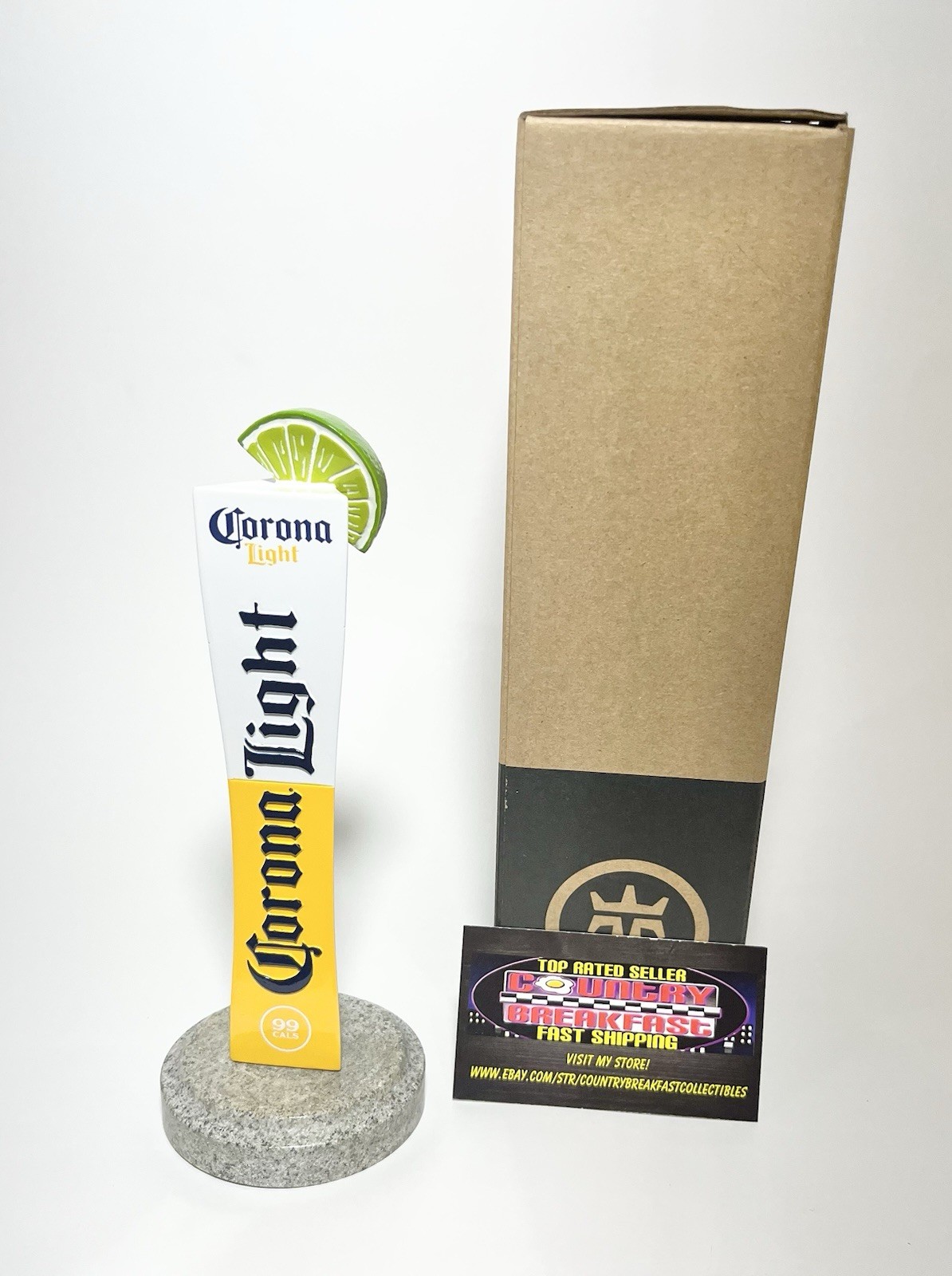 Corona Light Cerveza Lime Topper Beer Tap Handle 7” Tall - Brand New In Box