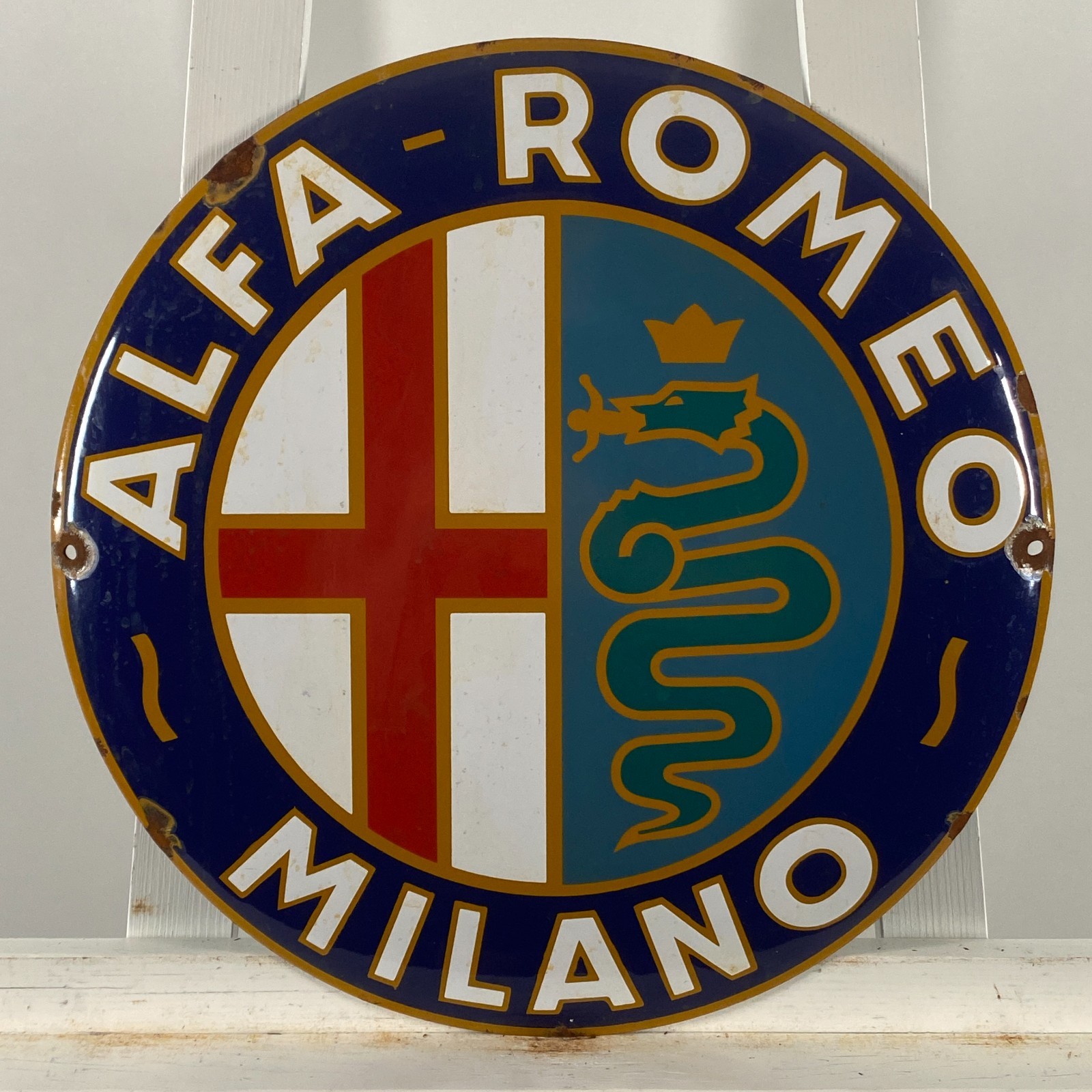ALFA ROMEO - Advertising Sign - Ø 41cm (16.1