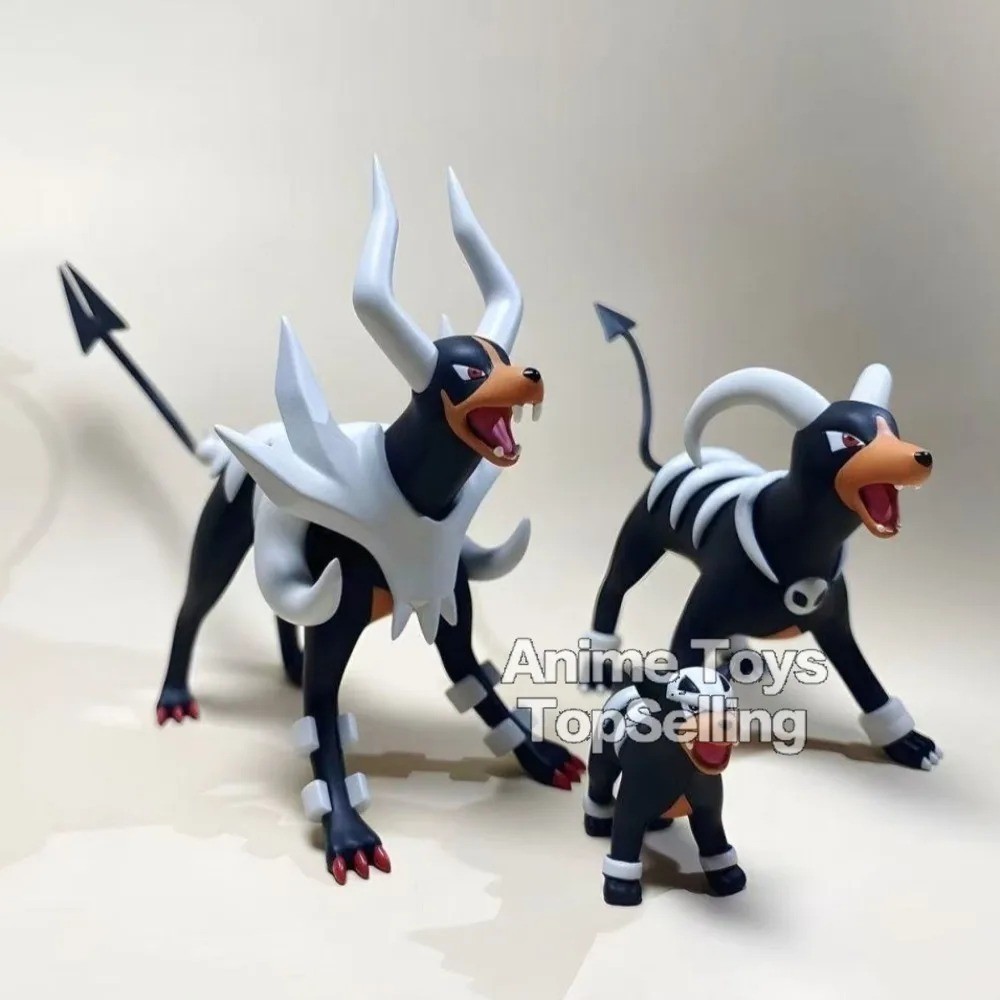 Pokémon Houndoom Evolution Figure Set PVC Anime Model Toys 2–8cm Gift Pokémon Houndoom Evolution Figure Set PVC Anime Model Toys 2–8cm Gift