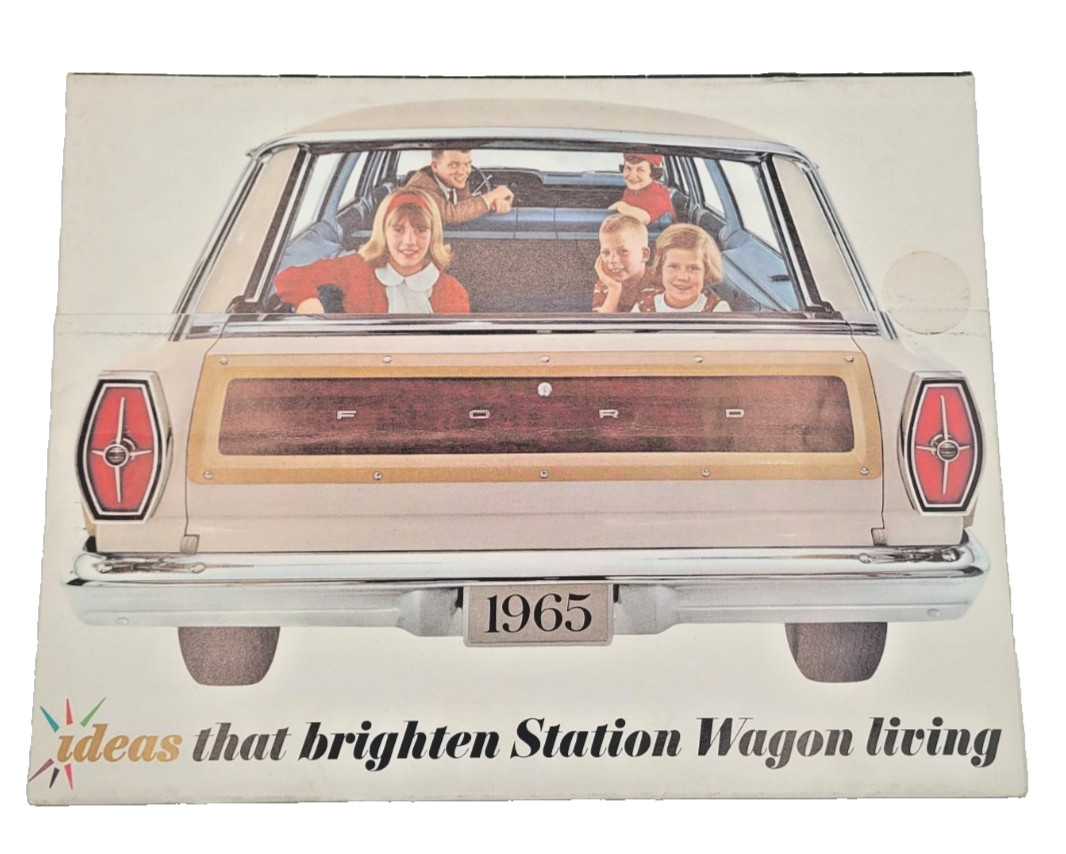 Original 1965 Ford Station Wagon Mailer Brochure Country Squire Fairlane Falcon