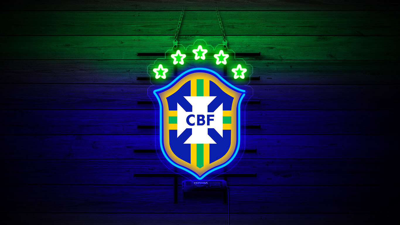 Brazil National Football Team Logo Neon Sign Light World Cup Theme Gift 20\