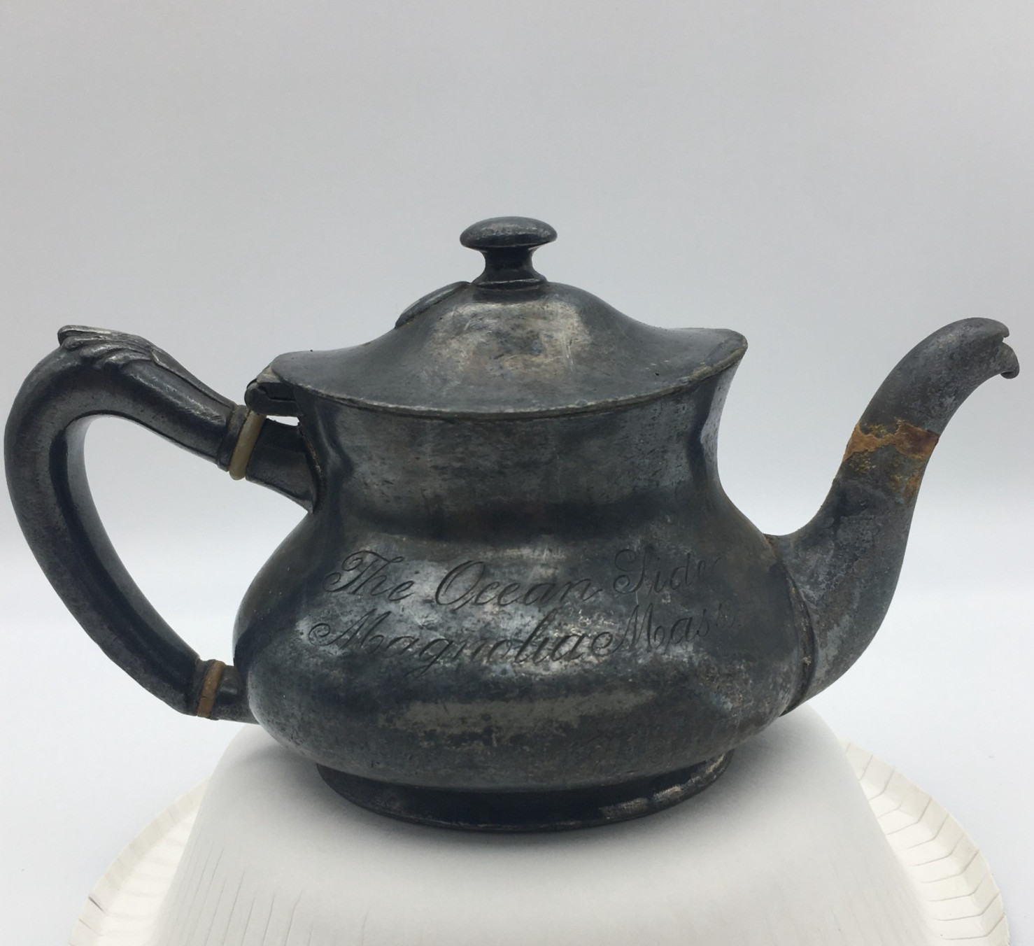 The Ocean Side Hotel Magnolia Massachusetts Reed & Barton Silver Teapot The Ocean Side Hotel Magnolia Massachusetts Reed & Barton Silver Teapot