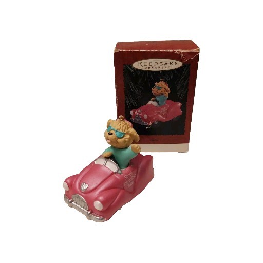 Hallmark Keepsake 1994 Sister Simply Incredible Sister With Pink Car Ornament
